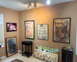 Artwork - watercolors, pencil, charcoal and acrylic, and mixed media