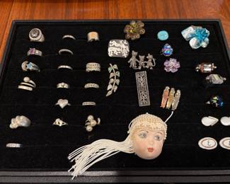 Sterling Silver Rings, pins, men’s  cufflinks and more!