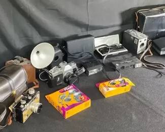 Camera Lot  Kodak  Argus  Olympus  Polaroid