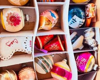 Vintage Christmas ornaments 