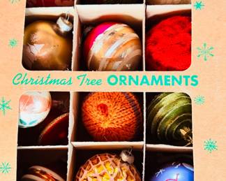 Vintage Christmas ornaments 