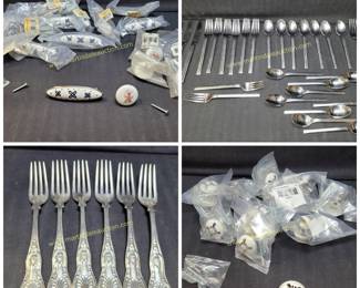 New drawer pulls, vintage flatware