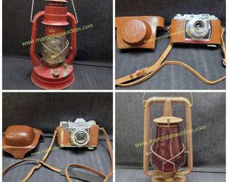 Dietz lamps and vintage cameras 