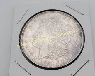 1921 Morgan silver dollar
