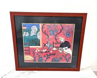 Lot 6290  Henri Matisse  The Dessert Harmony in Red  Reproduction Art Print