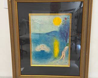 Lot 6300  Marc Chagall  Summertime  Reproduction Art Lithograph Print with COA