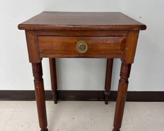 Lot 6236  Vintage Wood Side Table Night Stand