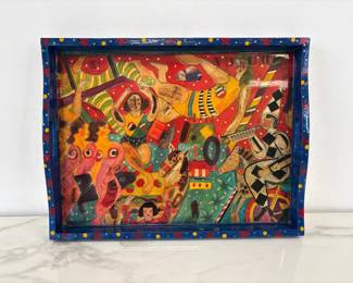 Lot 6557  Vintage Tray Chic by Cynthia Carey  Lacquered Wood