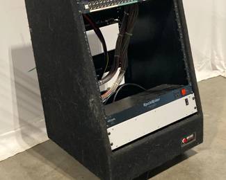 Lot 6456  Odyssey Innovative Design Powered Rack w RackRider Power Conditioner RR15NL Digidesign Avid 888IO model AV 888 Pro Audio Music Recording