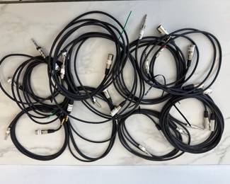 Lot 6451  XLR to 14in. jack Instrument Cables Various Lengths Pro Audio Music Recording