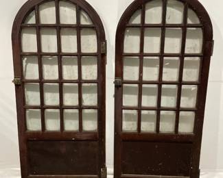 Lot 5253  Antique Arched Window Frames Architectural Salvage