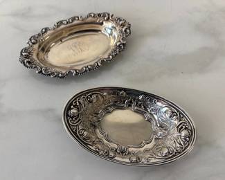 Lot 6612  Sterling Silver Trinket Dishes