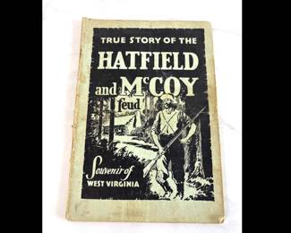 Lot 6434  Vintage True Story of the Hatfield and McCoy Feud West Virginia Souvenir Paperback Pamphlet Book