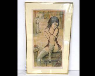 Lot 6308  Jacques Lalande Signed  The Dance  Lithograph Art Print