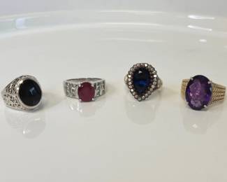 Lot 6582  Sterling Silver 925 Rings
