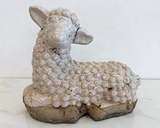 Lot 6191  Vintage Lamb Garden Sculpture
