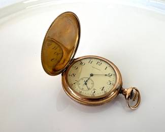 Lot 6142  Waltham Fahys Gold Plated Pocket Watch