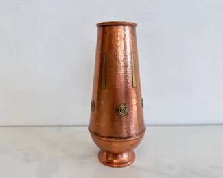 Lot 6220  Vintage Copper Brass Vase