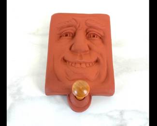 Lot 6550  Duncan MacDiarmid Ceramic Face Tile Hook