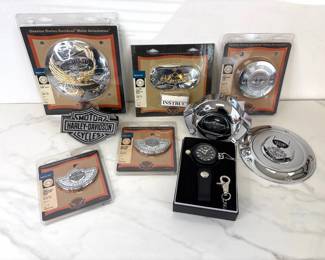 Lot 6092  HarleyDavidson Accessories  Hitch CoverDerby CoversHorn CoverChain Inspection CoverMedallions Watch