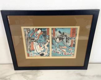 Lot 6106  Japanese Woodblock Art Print