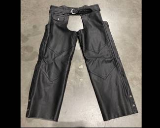 Lot 6133  Harley Davidson Leather Chaps Mens Size L