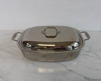Lot 6538  All Clad Stainless Steel Roasting Pan