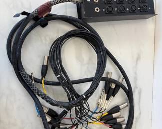 Lot 6453  Rapco Stage Snake 16 XLR inputs 15ft. long Pro Audio Music Recording