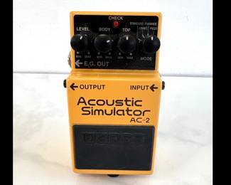 Lot 6355  Boss AC2 Acoustic Simulator Guitar Pedal Pro Audio Music
