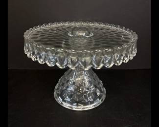Lot 6547  Fostoria Glass Cake Stand