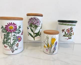 Lot 6190  Portmeirion Botanic Garden Lidded Canisters
