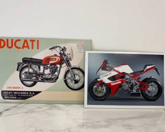 Lot 6130  Ducati 250 Mark 3 Bimota DB7 Mounted Art Prints