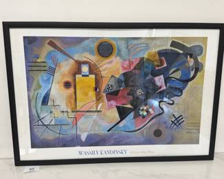 Lot 6310  Wassily Kandinsky  Yellow Red Blue  Art Poster