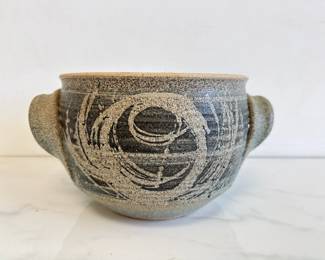 Lot 6223  Signed Studio Pottery Large Bowl Planter