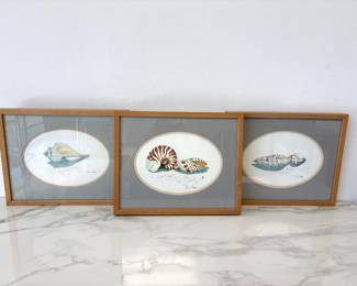 Lot 6174  Seashell Beach Art Prints Signed Bill Cable
