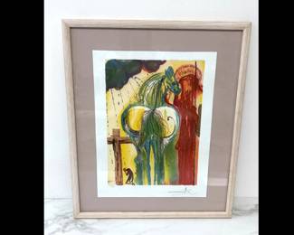 Lot 6288  Salvador Dali  Delinean Horses  Facsimile Signed Numbered Lithograph Art with COA