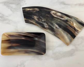 Lot 6523  Hand Crafted Polished Horn Trays