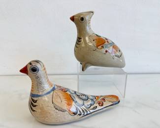 Lot 6230  Tonala Mexican Pottery Folk Art Birds