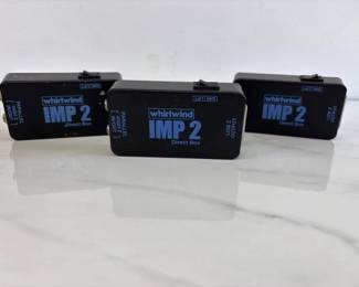 Lot 6411  3 Whirlwind IMP2 Direct Boxes Pro Audio Music Recording