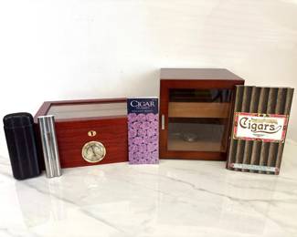 Lot 6099  Cigar Humidor  Cellar  Cigar Holders More Tobacciana