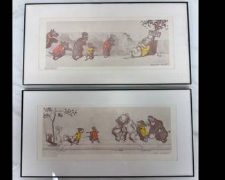 Lot 6261  Dirty Dogs of Paris Art Prints  B Farley Signed