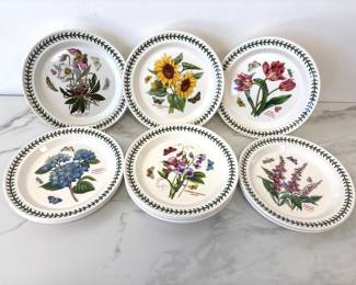 Lot 6185  Portmeirion Botanic Garden Dinner Plates