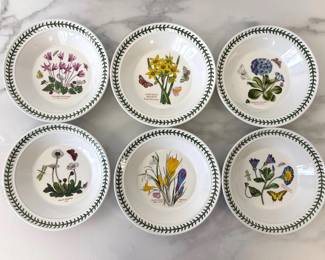 Lot 6175  Portmeirion Botanic Garden Soup Bowls