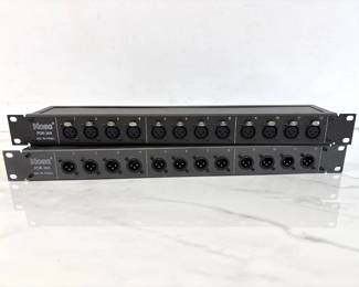 Lot 6399  2 Hosa Mic Panels PDR369 Pro Audio Music Recording