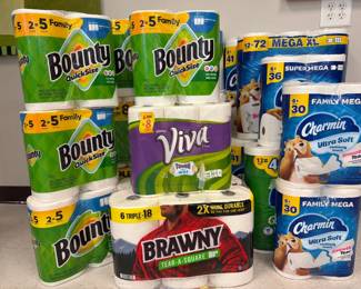 Lot 6628  Paper Towels and Toilet Paper