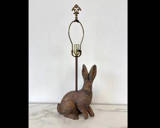Lot 6562  Rabbit Lamp