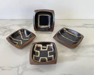 Lot 6238  Courtney Martin Stoneware Pottery Trays