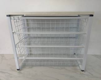Lot 6590  Schulte 2 Drawer Metal Storage Organizer