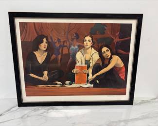 Lot 6287  William Nelson Signed  The Audition  Lithograph Art Print with COA