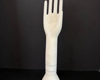 Lot 6543  Vintage Hall Porcelain Glove Mold Hand Form